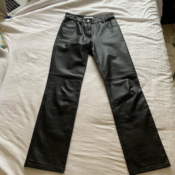Genuine Leather Pants! A/X size 2 - Picture 2 of 6